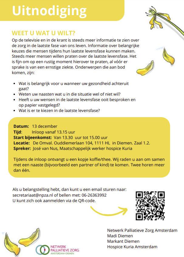 Uitnodiging Weet u wat uw wilt